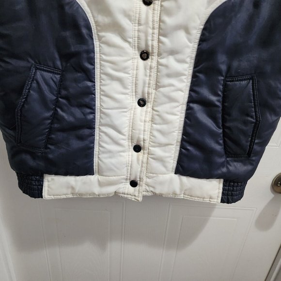 Vintage Golden Collection Pioneer Wear Women's Puffer Ski Vest Blue White Sz XL - Picture 5 of 15